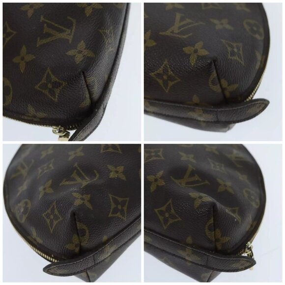 LOUIS VUITTON Monogram Trousse Demi Ronde Cosmetic Pouch M47520 LV Auth 95989 - Picture 15 of 16